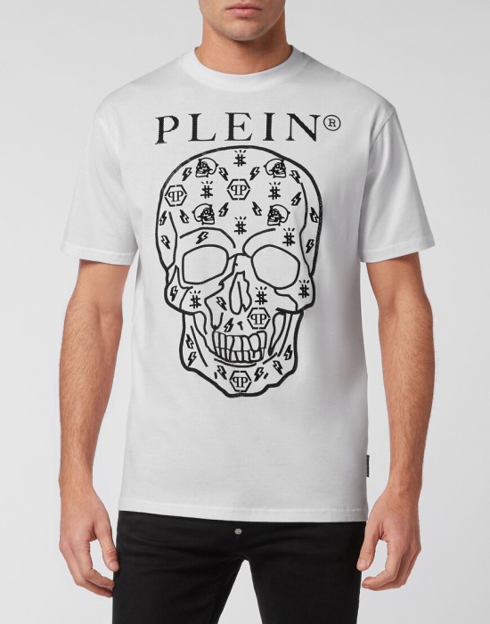 футболка  от бренда philipp plein вид слева