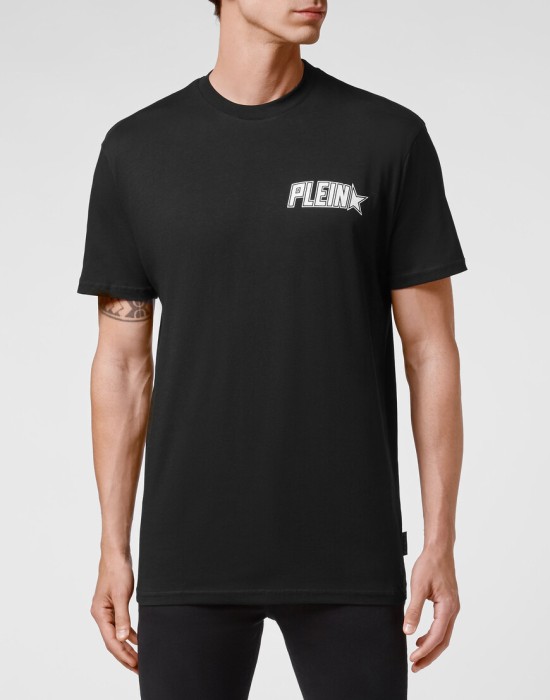 футболка  от бренда philipp plein вид слева