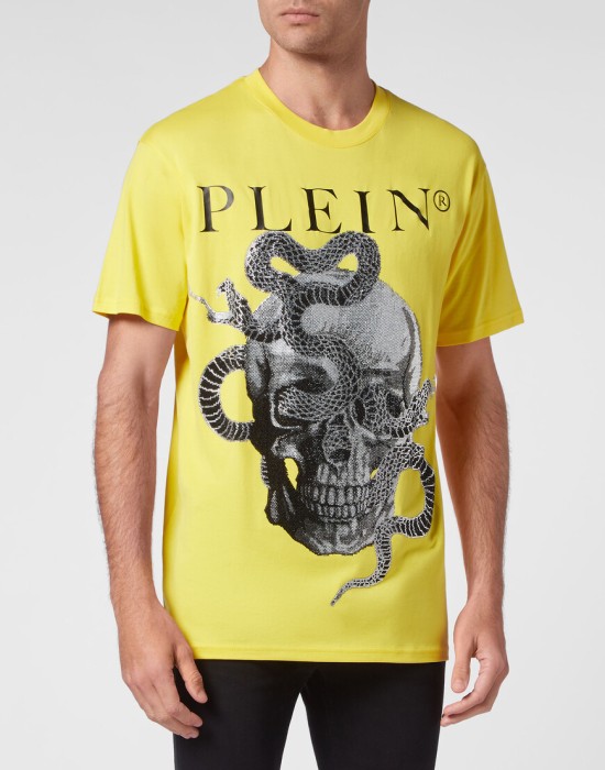 футболка  от бренда philipp plein вид слева
