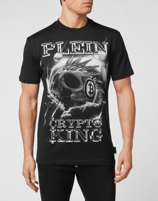 футболка  от бренда philipp plein вид слева