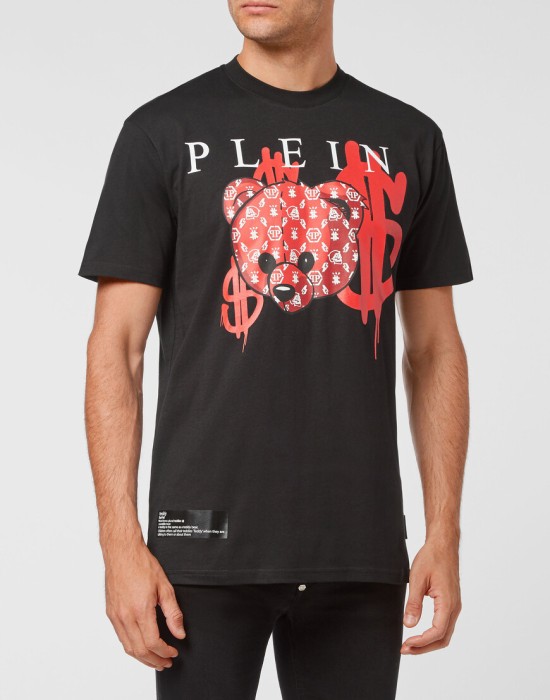 футболка  от бренда philipp plein вид слева