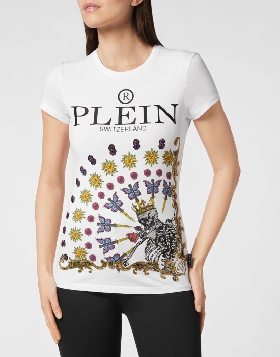 футболка от бренда philipp plein вид слева