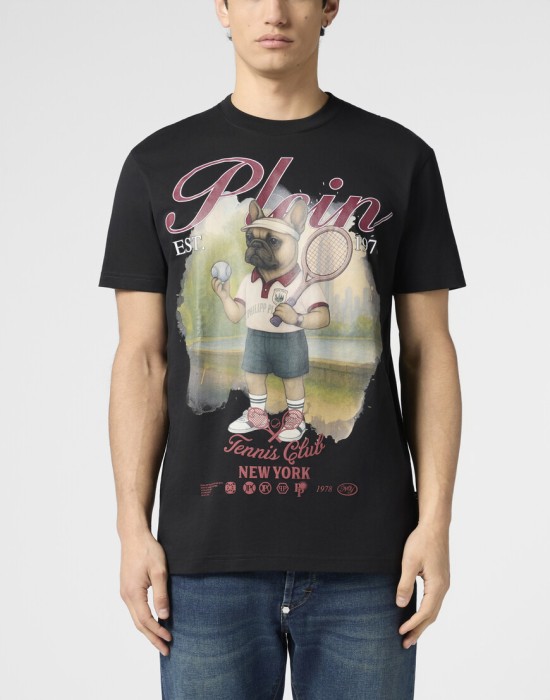 футболка от бренда philipp plein вид слева