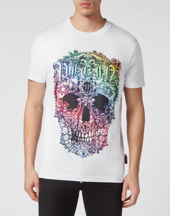 футболка от бренда philipp plein вид слева
