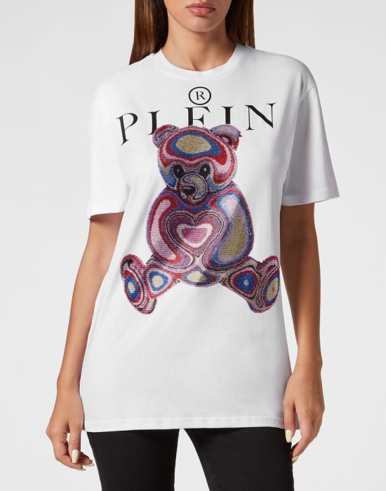 футболка от бренда philipp plein вид слева