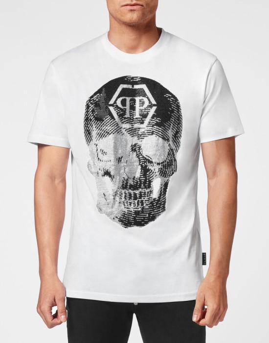футболка от бренда philipp plein вид слева