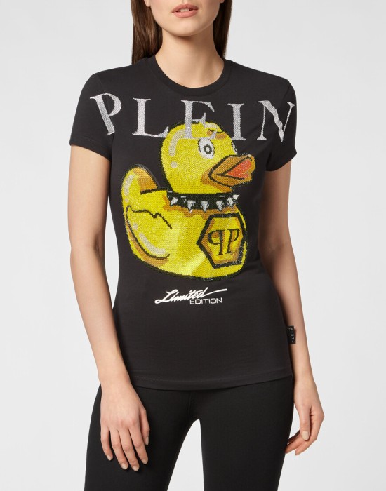 футболка от бренда philipp plein вид слева