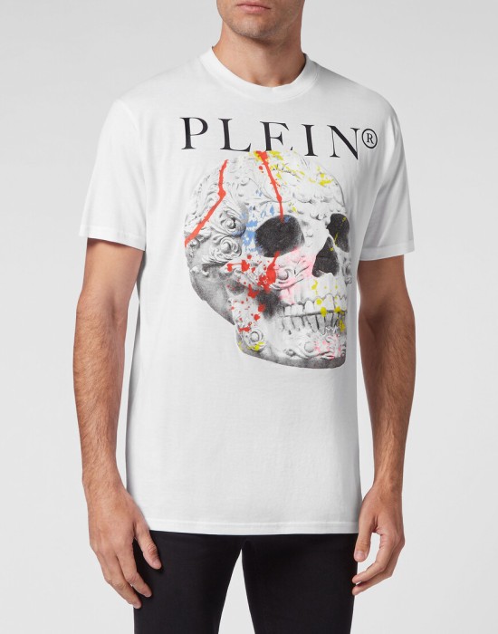 футболка от бренда philipp plein вид слева