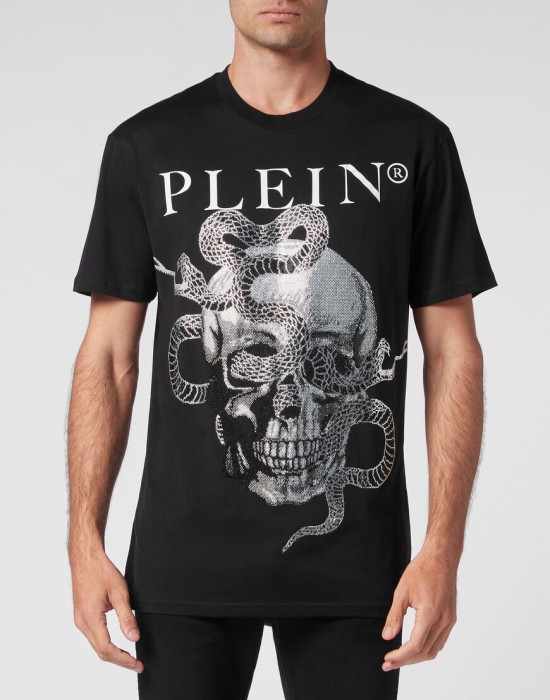 футболка от бренда philipp plein вид слева