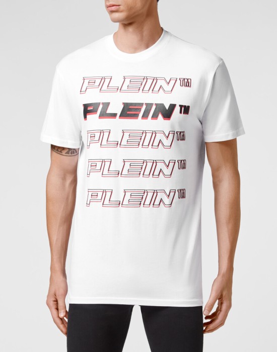 футболка от бренда philipp plein вид слева