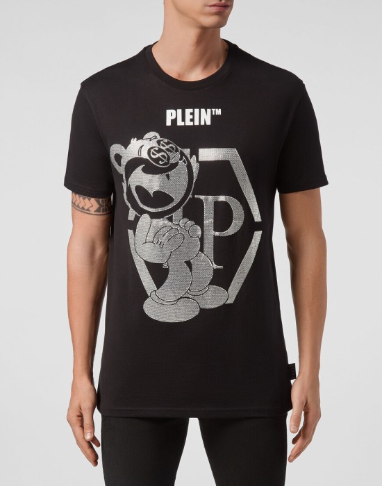 футболка от бренда philipp plein вид слева