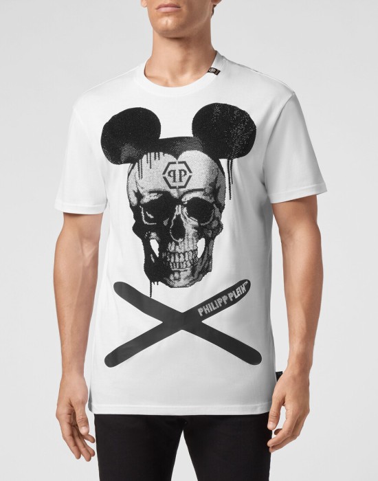 футболка от бренда philipp plein вид слева