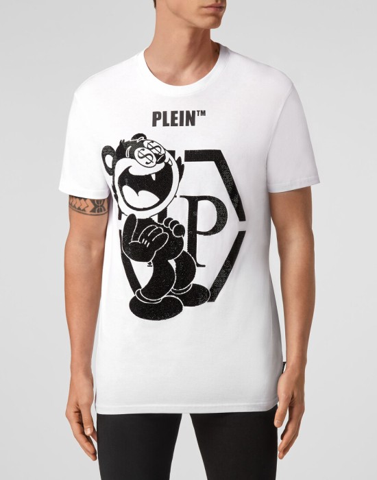 футболка от бренда philipp plein вид слева