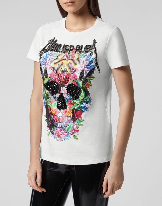 футболка от бренда philipp plein вид слева
