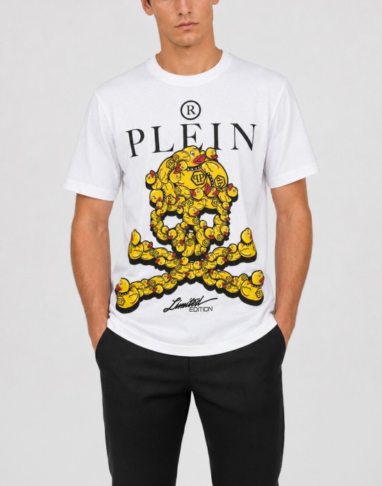 футболка от бренда philipp plein вид слева