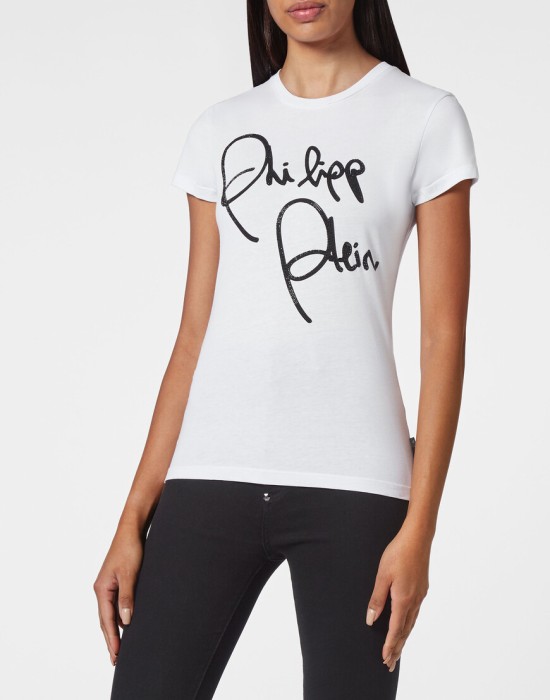 футболка  от бренда philipp plein вид слева