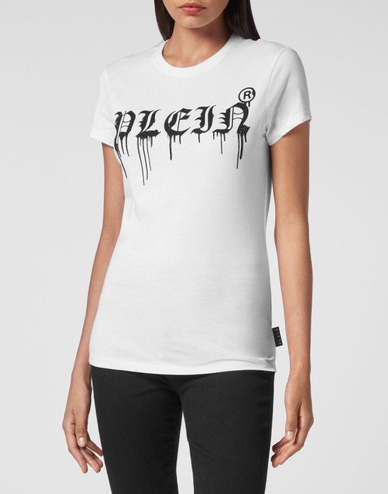 футболка от бренда philipp plein вид слева