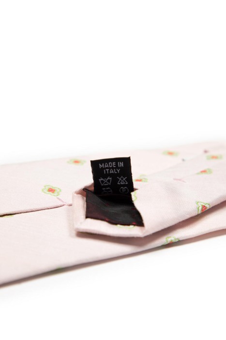 галстук  из шелка спереди