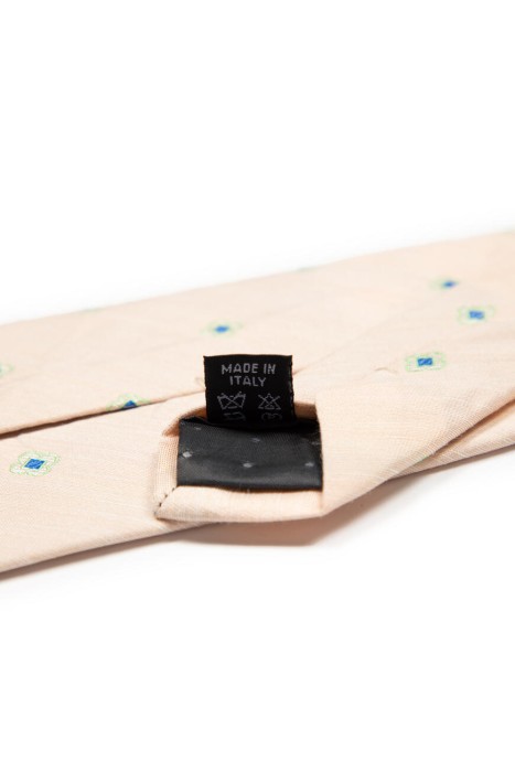 галстук  из шелка спереди