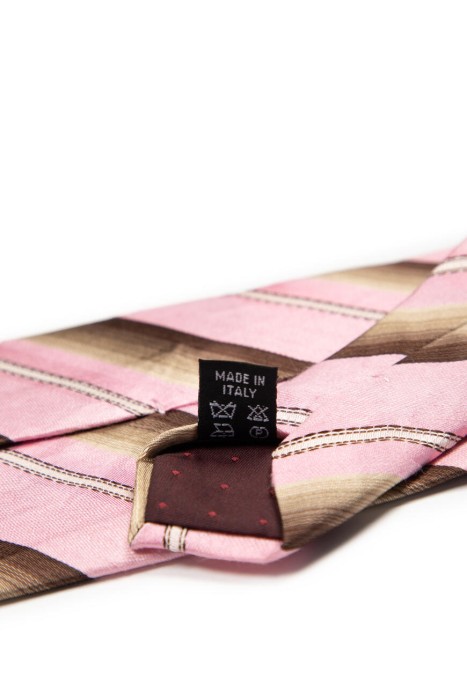 галстук  из шелка спереди