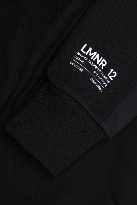 худи  модель из линейки laminar sartorial engineering для взрослого возраста с изнаночной стороны
