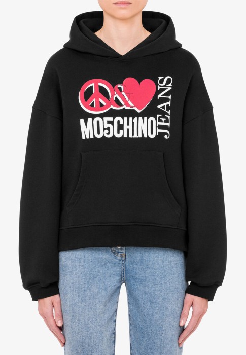 худи  от бренда moschino jeans вид слева