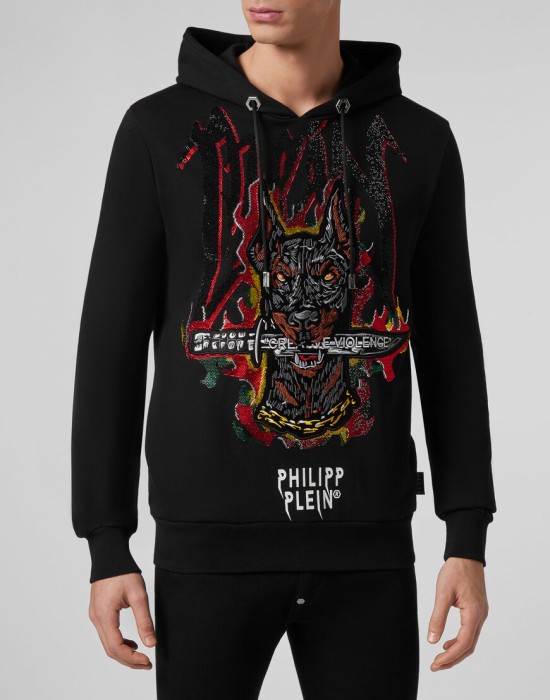 худи  от бренда philipp plein вид слева