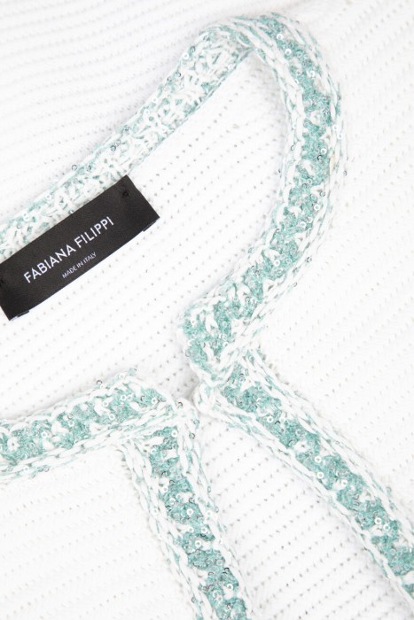 кардиган fabiana fillippi из хлопка спереди