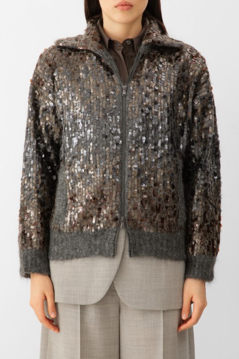 кардиган  модель dazzling dégradé embroidery M1U375916P C9144 фотография