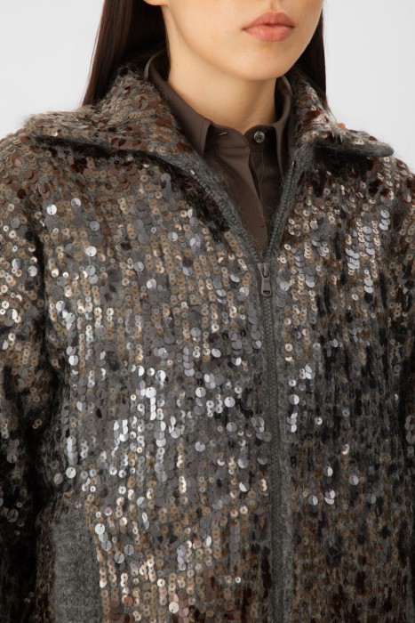 кардиган  модель dazzling dégradé embroidery из италии вид сбоку