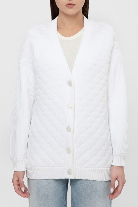 кардиган  с фактурным узором FZC825 AD5G F0ZNM фотография