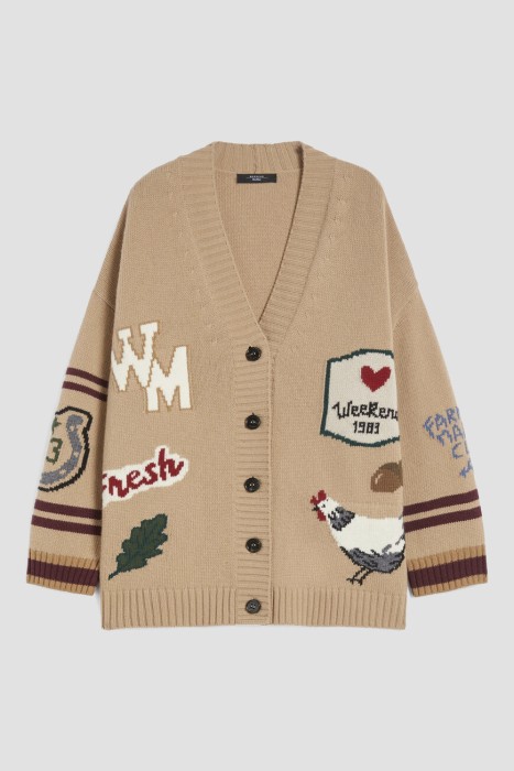 кардиган  из шерсти спереди