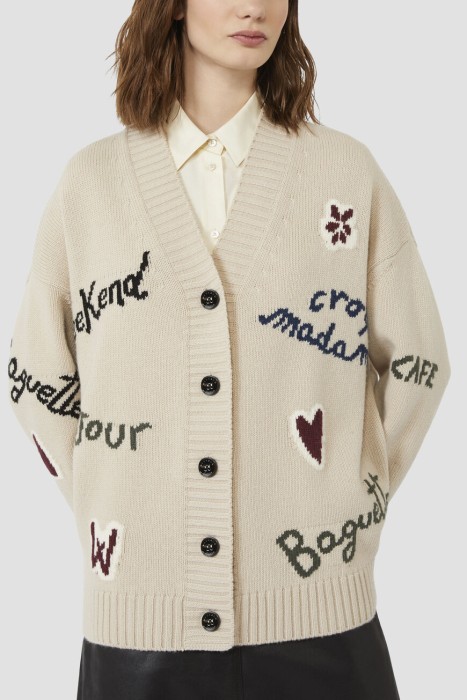 кардиган  из италии вид сбоку