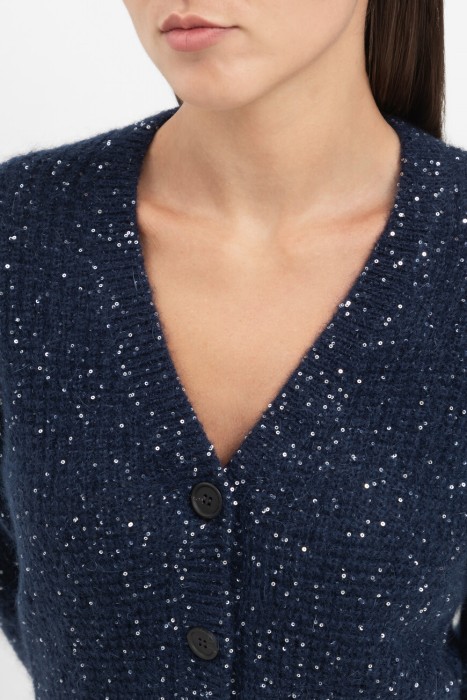 кардиган  из италии вид сбоку