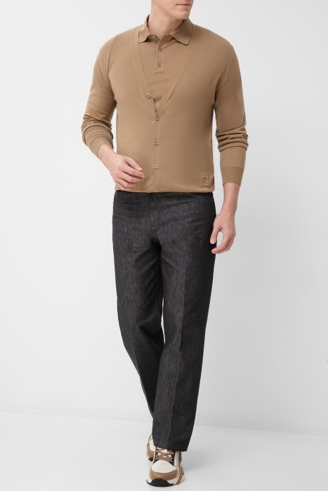 кардиган  из шерсти спереди