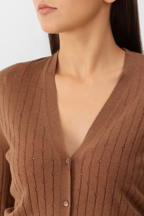 кардиган  из италии вид сбоку