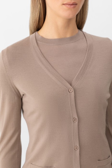 кардиган  из италии вид сбоку