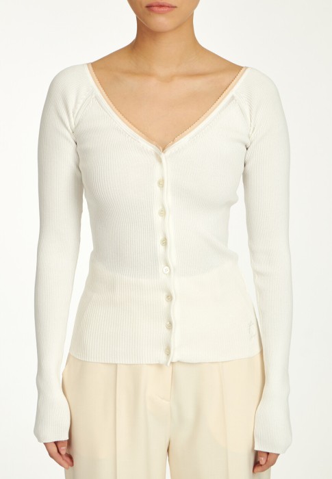 кардиган  из италии вид сбоку