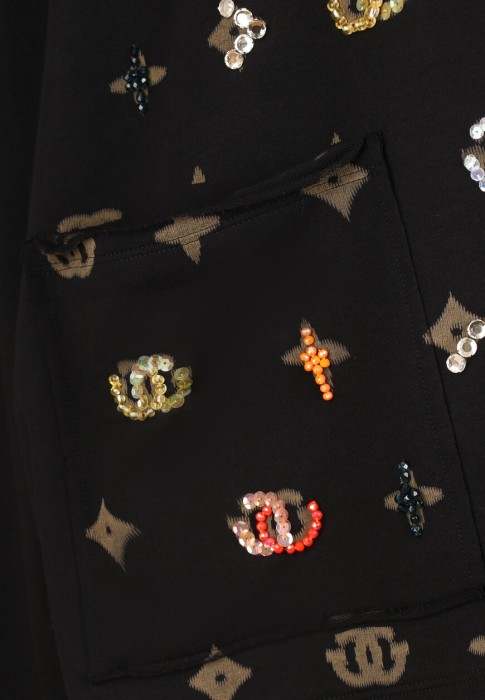 кардиган  из италии вид сбоку