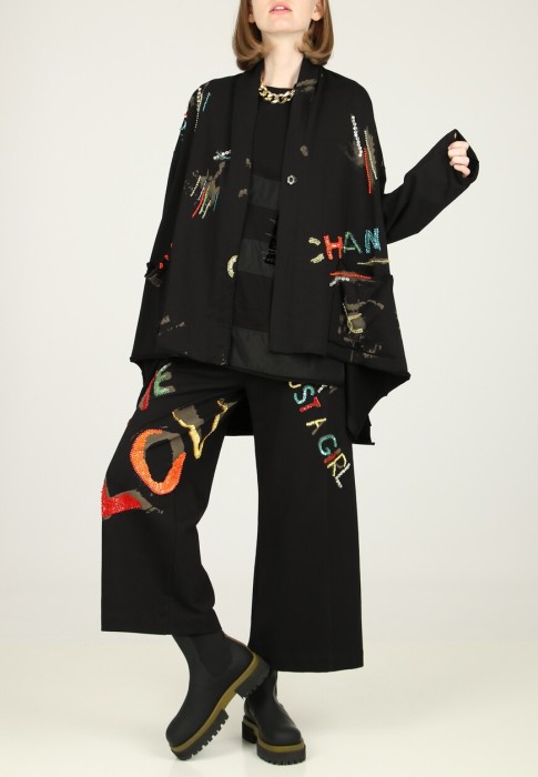 кардиган  из италии вид сбоку