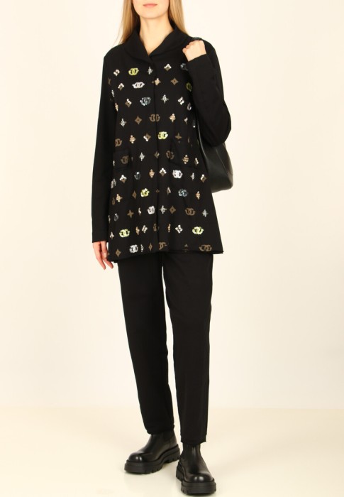 кардиган  из италии вид сбоку