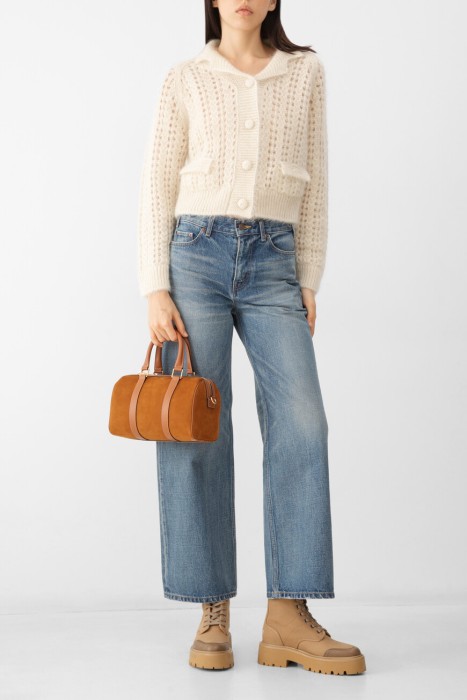 кардиган  из мохера спереди