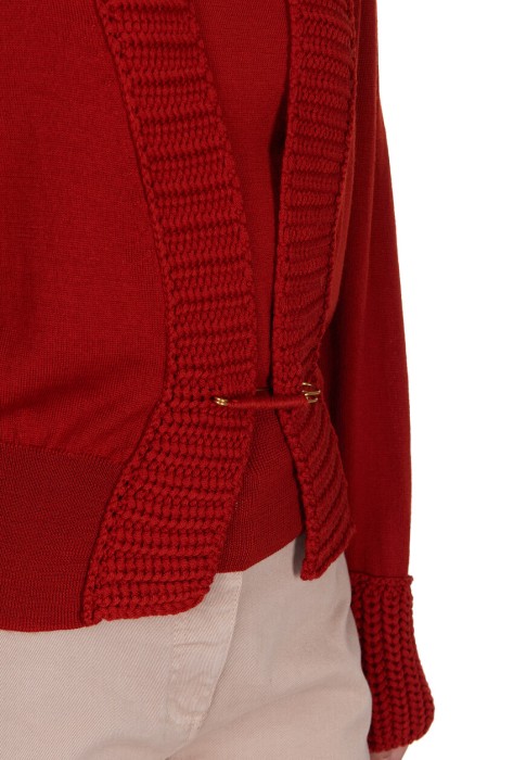 кардиган  универсального стиля с лицевой стороны