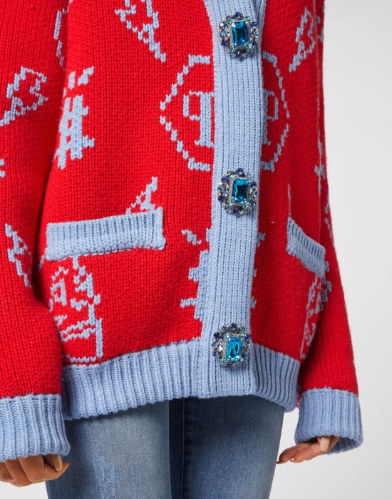 кардиган  из америки вид сбоку