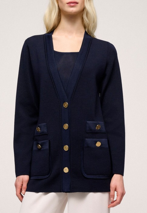 кардиган  из италии вид сбоку