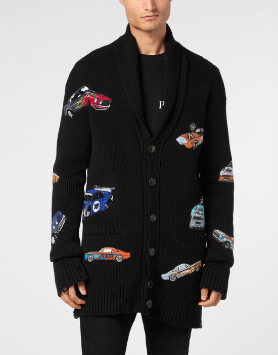 кардиган  от бренда philipp plein вид слева