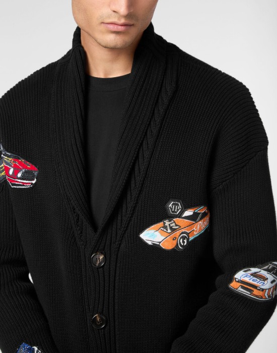 кардиган  из америки вид сбоку