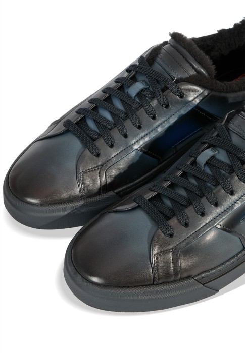 кеды  от бренда santoni вид слева