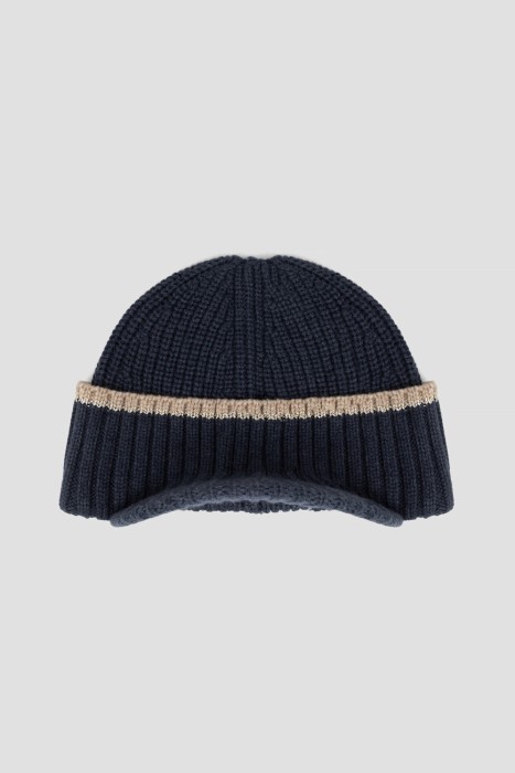 кепка  из кашемира спереди