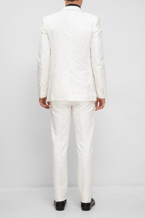 костюм  из фактурного жаккарда по цене 116775 руб вид справа